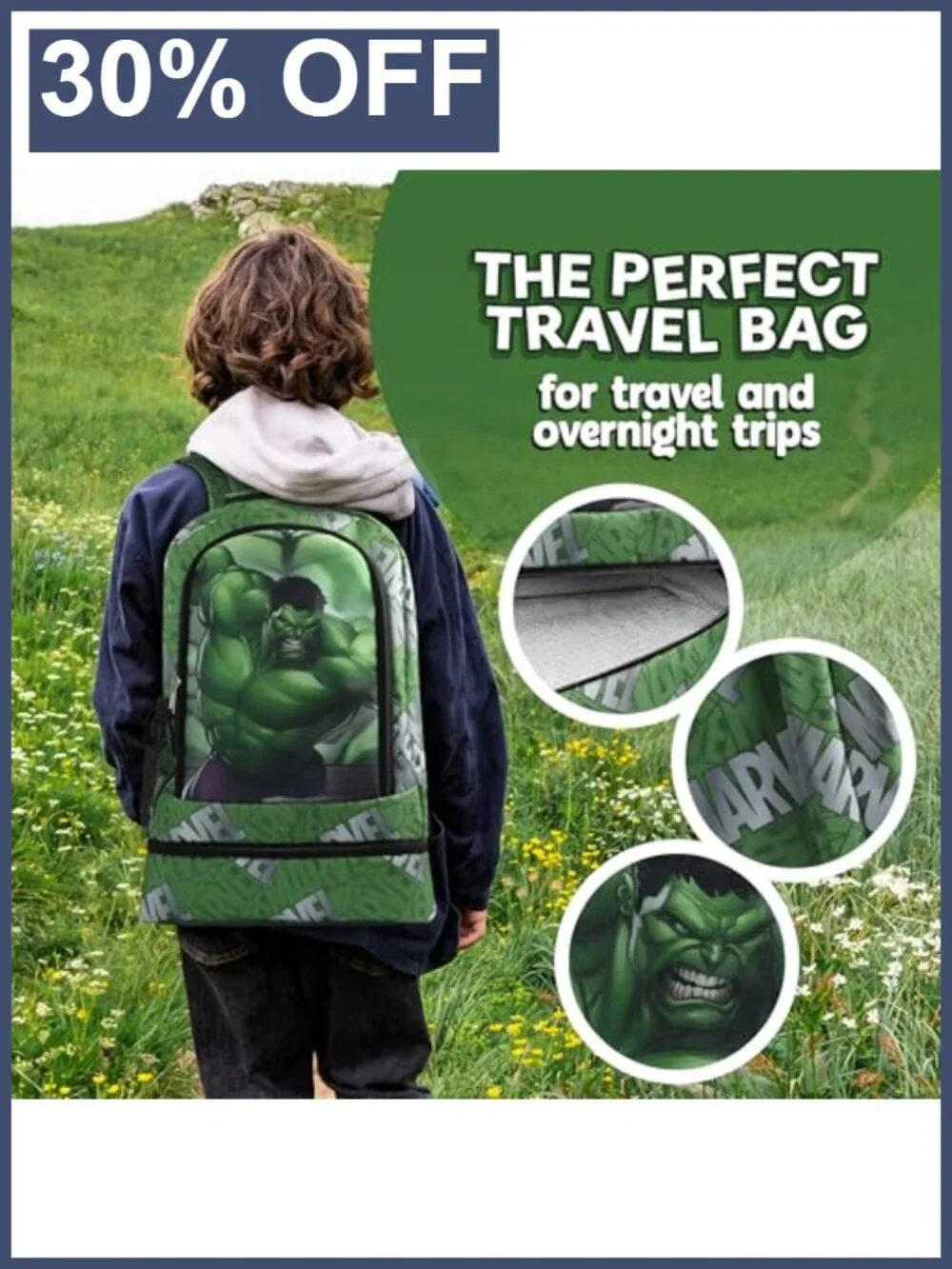 Hulk Kids Backpack 16